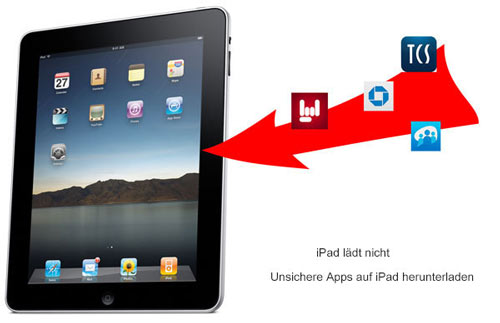 Unsichere Apps lassen iPad nicht laden