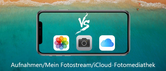Unterschied zwischen Aufnahmen, Mein Fotostream und iCloud-Fotomediathek
