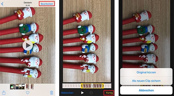 iPhone Video schneiden