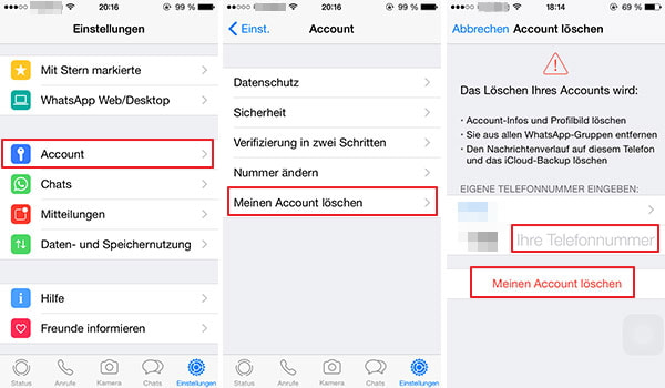 WhatsApp Kontakt selbse freigeben