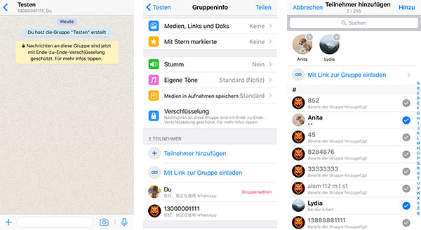 WhatsApp Gruppe beitreten