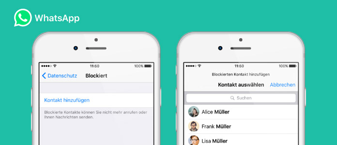 WhatsApp Kontakt blockieren und freigeben