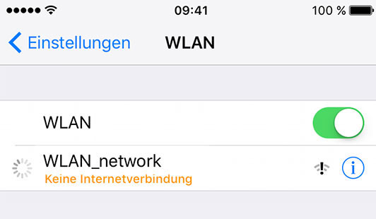 WLAN-Netzwerk überprüfen