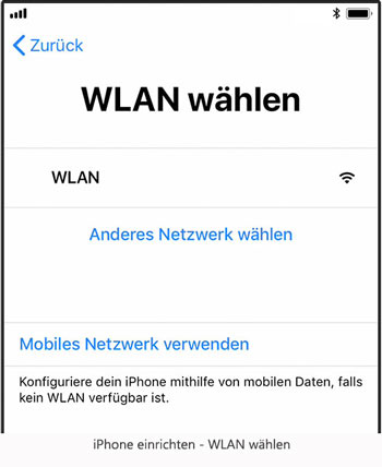 WLAN wählen