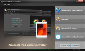 Screenshot von iPad Converter Suite