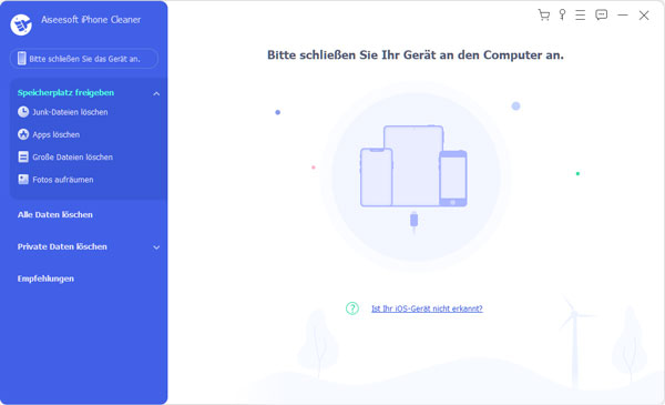 iPhone Cleaner starten