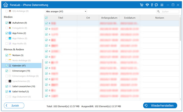 Daten aus iCloud-Backup extrahieren