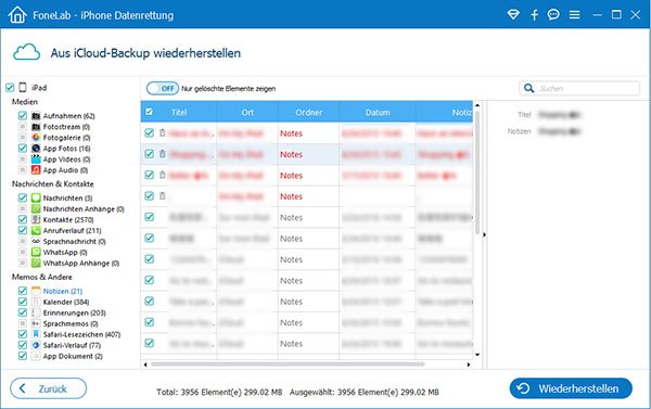 iCloud-Backup herunterladen