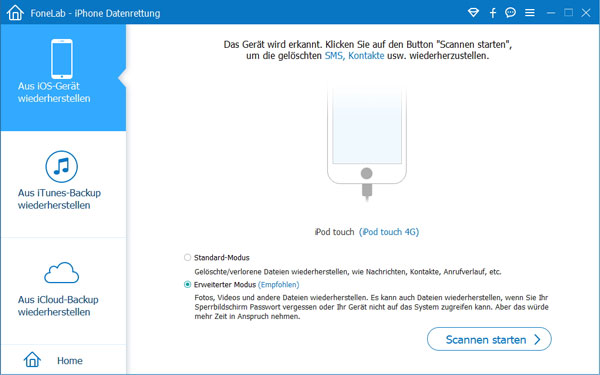 iPod touch 4 verbinden
