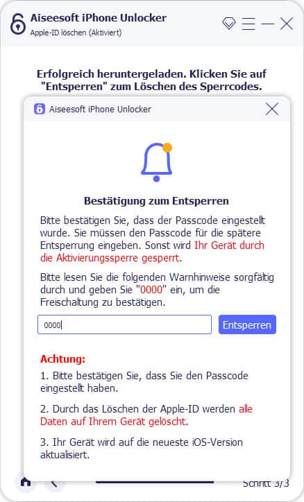 Apple ID löschen