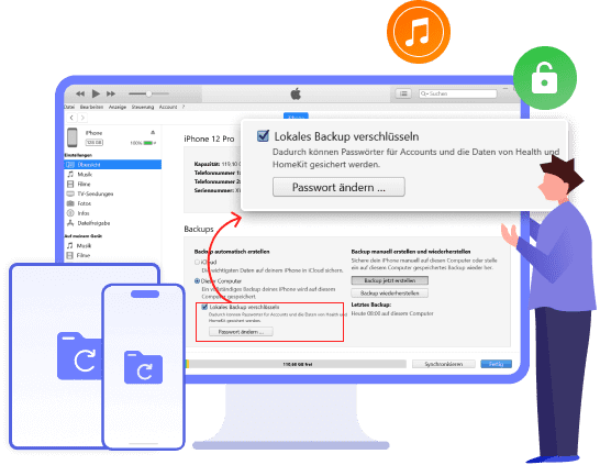 iTunes-Backup-Passwort entfernen