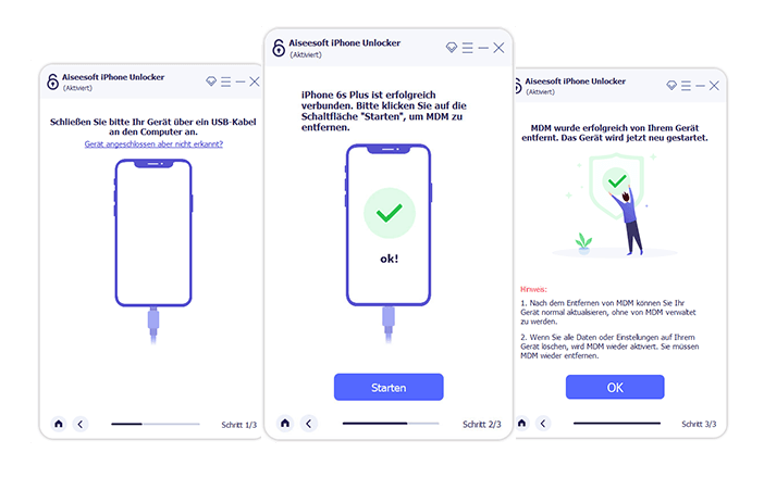 Remove MDM Steps