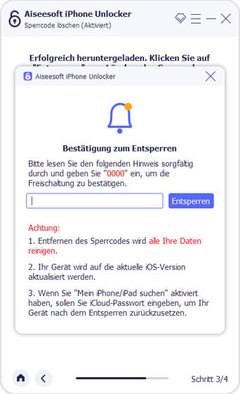 iPad-Sperrcode entfernen