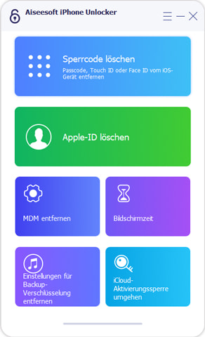 iPhone Unlocker starten