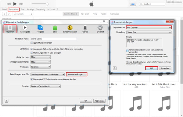M4A-Datei kleiner machen mit iTunes