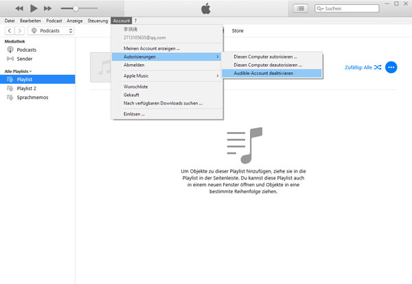 AAX zu MP3 umwandeln mithilfe von iTunes