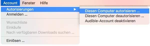 Diesen Computer autorisieren