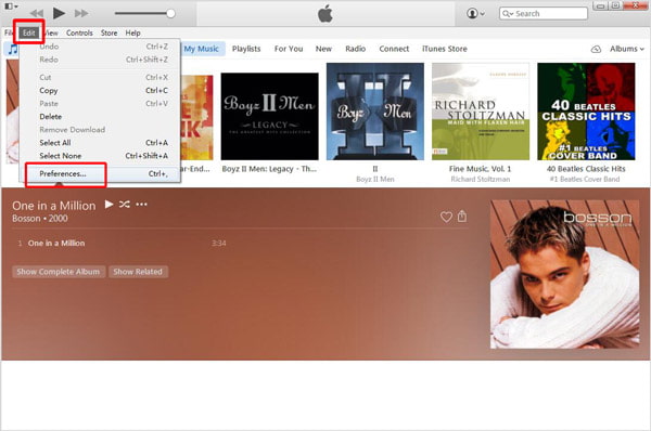 iTunes Einstellungen