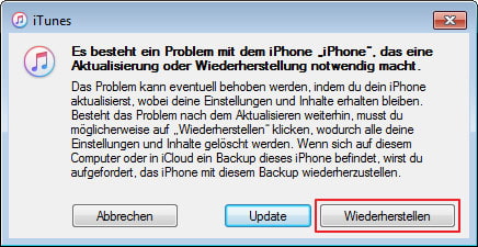 iPhone ist deaktiviert