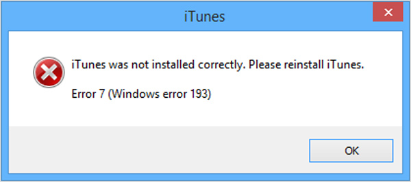 iTunes Fehler 7