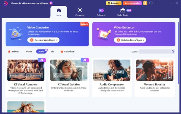 Datei in KI Voice Isolator hinzufügen