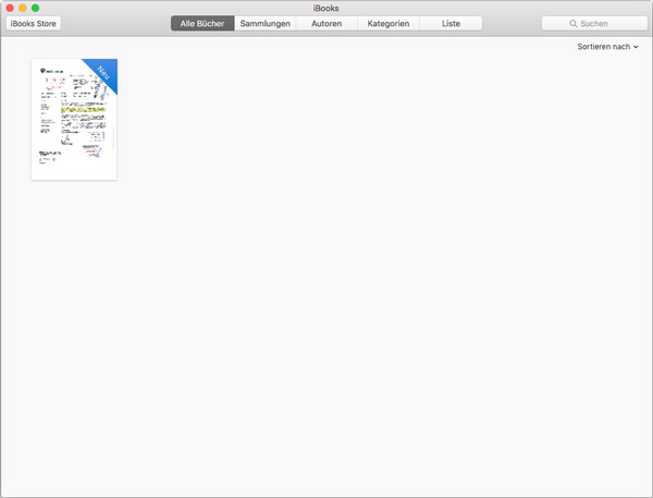 PDF/ePub in iBooks importieren