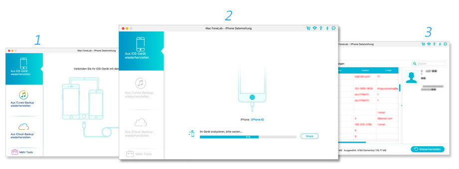 Daten aus iOS-Gerät wiederherstellen