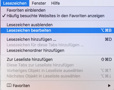 Löschen favoriten Einen Favoriten