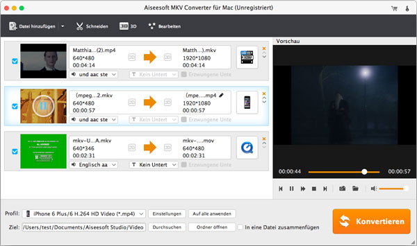 MKV Videos laden