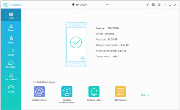 Samsung und iPhone mit Computer verbinden