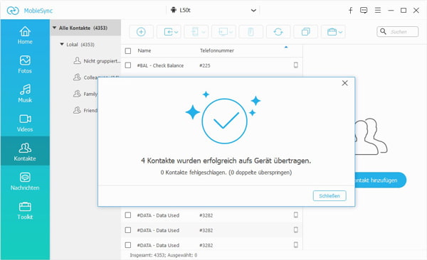 CSV-Datei auf Android importieren