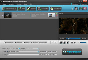 Screenshot von MOV Converter