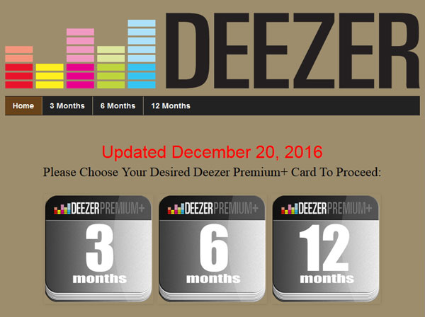 Deezer Premium kostenlos aus einem Blog bekommen