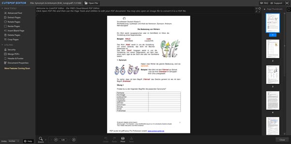 CutePDF Editor