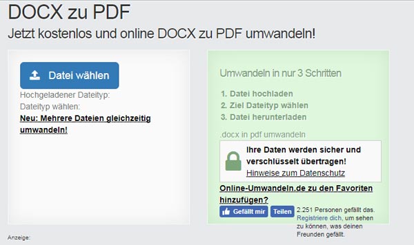 Mit docx-zu-pdf.online-umwandeln.de DOCX in PDF umwandeln