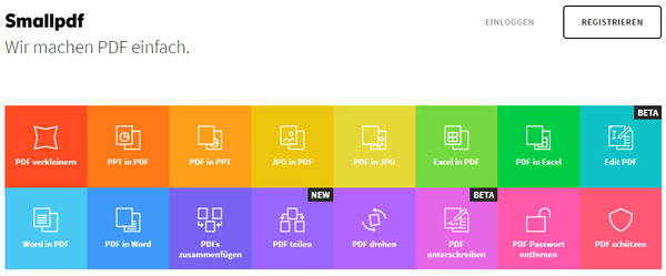 Mit Smallpdf PDF kostenlos bearbeiten