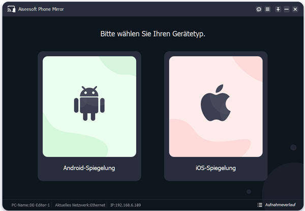 iOS-Spieglung auswählen