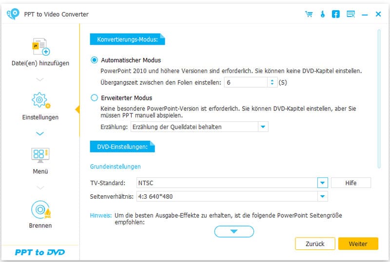 PowerPoint in Video konvertieren