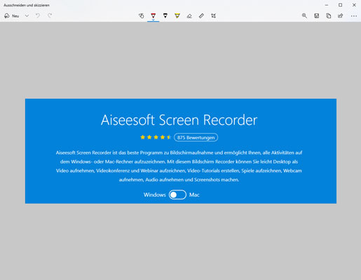 Ausschneiden und skizzieren