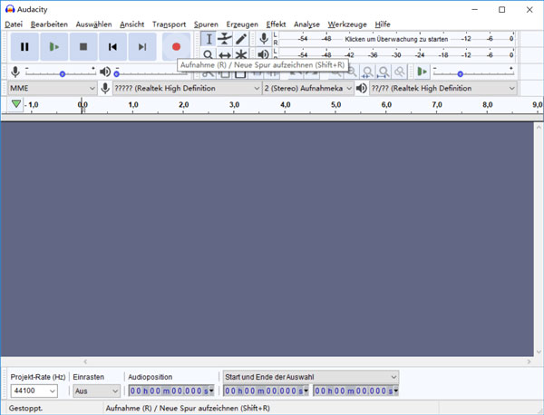 Discord Sound aufnehmen mit Audacity