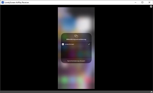 iPhone mit LonelyScreen auf PC spiegeln