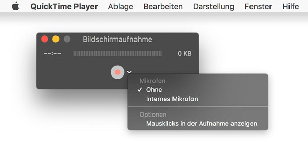 QuickTime Player verwenden