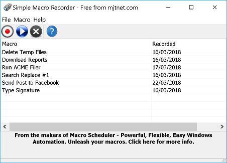 Simple Macro Recorder