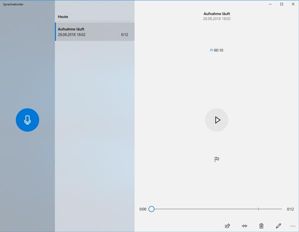 Sound aufnehmen auf Windows 10