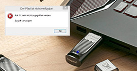Auf USB-Stick kann nicht zugegriffen werden