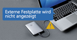 Externe Festplatte wird nicht angezeigt