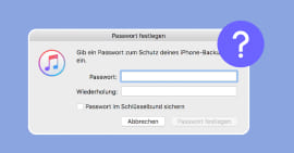 iPhone Backup Passwort vergessen