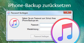 iPhone-Backup-Passwort zurücksetzen