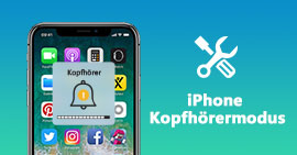 iPhone hängt im Kopfhörermodus