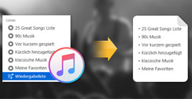 iTunes-Wiedergabeliste exportieren